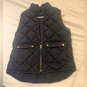 J. Crew black puffy vest